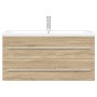 Set de muebles de baño 2 pzas madera contrachapada roble Sonoma de , Muebles de baño - Ref: Foro24-3324966, Precio: 341,85 €,...