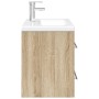 Set de muebles de baño 2 pzas madera contrachapada roble Sonoma de , Muebles de baño - Ref: Foro24-3324966, Precio: 341,85 €,...