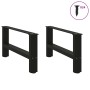 Patas de mesa de centro negro 2uds acero 60x(30-31) cm de , Patas para mesas - Ref: Foro24-4013264, Precio: 62,90 €, Descuent...
