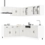 Mueble cocina Kalmar blanco brillo 11 pzas madera contrachapada de , Armarios de cocina - Ref: Foro24-3314913, Precio: 820,83...