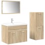 Juego de muebles de baño 4 pzas contrachapada roble Sonoma de , Muebles de baño - Ref: Foro24-3325027, Precio: 244,98 €, Desc...