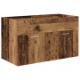 Mueble lavabo con lavabo integrado y grifo madera vieja de , Muebles de baño - Ref: Foro24-3328907, Precio: 245,61 €, Descuen...