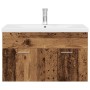 Mueble lavabo con lavabo integrado y grifo madera vieja de , Muebles de baño - Ref: Foro24-3328907, Precio: 245,61 €, Descuen...