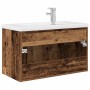 Mueble lavabo con lavabo integrado y grifo madera vieja de , Muebles de baño - Ref: Foro24-3328907, Precio: 245,61 €, Descuen...