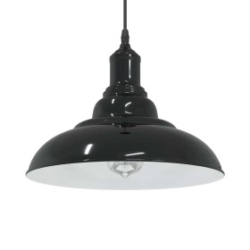 Lámpara colgante regulable en altura E27 negro brillante Ø 31cm de , Lámparas - Ref: Foro24-4103435, Precio: 32,28 €, Descuen...