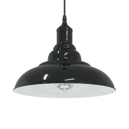 Lámpara colgante regulable en altura E27 negro brillante Ø 31cm de , Lámparas - Ref: Foro24-4103435, Precio: 32,28 €, Descuen...