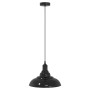 Lámpara colgante regulable en altura E27 negro brillante Ø 31cm de , Lámparas - Ref: Foro24-4103435, Precio: 32,28 €, Descuen...