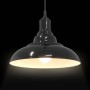 Lámpara colgante regulable en altura E27 negro brillante Ø 31cm de , Lámparas - Ref: Foro24-4103435, Precio: 32,28 €, Descuen...