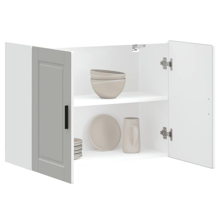 Armario de pared para cocina Porto madera de ingeniería blanca de , Armarios de cocina - Ref: Foro24-854067, Precio: 73,00 €,...