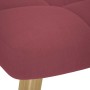Sillón de relax con taburete tela rojo tinto de , Sillones - Ref: Foro24-4016781, Precio: 127,46 €, Descuento: %