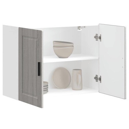 Armario de pared de cocina Porto gris sonoma madera ingeniería de , Armarios de cocina - Ref: Foro24-854073, Precio: 76,82 €,...