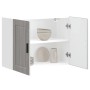 Armario de pared de cocina Porto gris sonoma madera ingeniería de , Armarios de cocina - Ref: Foro24-854073, Precio: 76,82 €,...