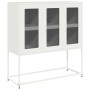 Aparador de acero laminado en frío blanco 100,5x39x107 cm de , Aparadores - Ref: Foro24-853409, Precio: 135,36 €, Descuento: %