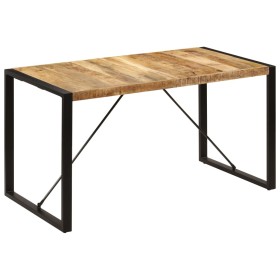 Mesa de comedor madera maciza de mango 140x70x75 cm en Mesas de comedor | Comprar online en Foru.es
