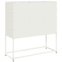 Aparador de acero laminado en frío blanco 100,5x39x107 cm de , Aparadores - Ref: Foro24-853409, Precio: 135,36 €, Descuento: %