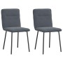 Sillas de comedor 2 unidades terciopelo gris oscuro de , Sillas de comedor - Ref: Foro24-4101210, Precio: 87,75 €, Descuento: %