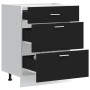 Mueble bajo de cocina de madera de ingeniería negra de , Armarios de cocina - Ref: Foro24-854251, Precio: 119,49 €, Descuento: %