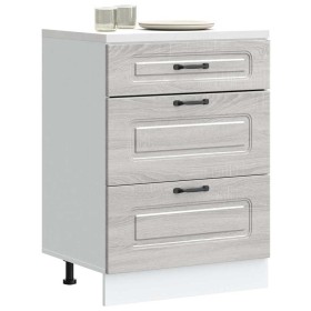 Mueble bajo de cocina Kalmar gris sonoma madera de ingeniería de , Armarios de cocina - Ref: Foro24-854285, Precio: 123,26 €,...