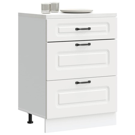 Mueble bajo de cocina Kalmar madera de ingeniería blanca de , Armarios de cocina - Ref: Foro24-854279, Precio: 122,63 €, Desc...