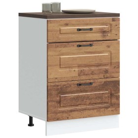 Mueble bajo de cocina Kalmar de madera antigua de ingeniería de , Armarios de cocina - Ref: Foro24-854287, Precio: 111,09 €, ...