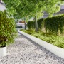 Bordes para césped 10 uds acero laminado frío blanco 25x103 cm de , Ribetes y bordes para jardín - Ref: Foro24-860167, Precio...