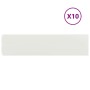 Bordes para césped 10 uds acero laminado frío blanco 25x103 cm de , Ribetes y bordes para jardín - Ref: Foro24-860167, Precio...