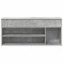 Banco zapatero madera de ingeniería gris hormigón 102x30,5x45cm de , Zapateros y organizadores de calzado - Ref: Foro24-85913...