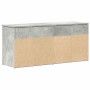 Banco zapatero madera de ingeniería gris hormigón 102x30,5x45cm de , Zapateros y organizadores de calzado - Ref: Foro24-85913...