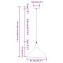 Lámpara colgante regulable altura E27 naranja brillante Ø 31cm de , Lámparas - Ref: Foro24-4103440, Precio: 45,38 €, Descuent...