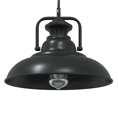 Lámpara colgante E27 negra Ø 31 cm Hierro de , Lámparas - Ref: Foro24-4103456, Precio: 53,43 €, Descuento: %