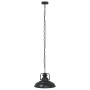 Lámpara colgante E27 negra Ø 31 cm Hierro de , Lámparas - Ref: Foro24-4103456, Precio: 53,43 €, Descuento: %