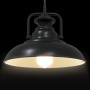 Lámpara colgante E27 negra Ø 31 cm Hierro de , Lámparas - Ref: Foro24-4103456, Precio: 53,43 €, Descuento: %