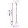 Lámpara colgante E27 negra Ø 31 cm Hierro de , Lámparas - Ref: Foro24-4103456, Precio: 53,43 €, Descuento: %