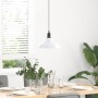 Lámpara colgante regulable altura E27 blanco brillante Ø 31cm de , Lámparas - Ref: Foro24-4103442, Precio: 32,28 €, Descuento: %
