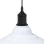 Lámpara colgante regulable altura E27 blanco brillante Ø 31cm de , Lámparas - Ref: Foro24-4103442, Precio: 32,28 €, Descuento: %
