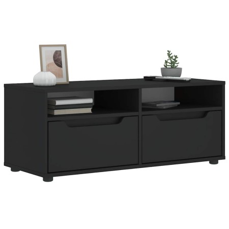 Mueble de TV VISNES negro 100x40x38 cm madera de ingeniería de , Muebles TV - Ref: Foro24-4108293, Precio: 118,99 €, Descuent...