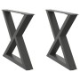Patas para mesa de centro 2 uds acero antracita 60x(42-43,3) cm de , Patas para mesas - Ref: Foro24-4012710, Precio: 84,65 €,...