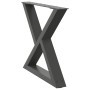 Patas para mesa de centro 2 uds acero antracita 60x(42-43,3) cm de , Patas para mesas - Ref: Foro24-4012710, Precio: 84,65 €,...