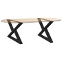 Patas para mesa de centro 2 uds acero negro 70x(42-43,3) cm de , Patas para mesas - Ref: Foro24-4012712, Precio: 81,15 €, Des...