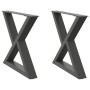 Patas para mesa de centro 2 uds acero antracita 50x(42-43,3) cm de , Patas para mesas - Ref: Foro24-4012706, Precio: 76,04 €,...