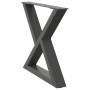Patas para mesa de centro 2 uds acero antracita 50x(42-43,3) cm de , Patas para mesas - Ref: Foro24-4012706, Precio: 76,04 €,...