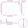 Patas para mesa de centro 2 uds acero antracita 50x(42-43,3) cm de , Patas para mesas - Ref: Foro24-4012706, Precio: 76,04 €,...