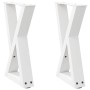 Patas de mesa de centro 2uds acero blanco 28x(42-43,3) cm de , Patas para mesas - Ref: Foro24-4012697, Precio: 73,27 €, Descu...