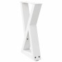 Patas de mesa de centro 2uds acero blanco 28x(42-43,3) cm de , Patas para mesas - Ref: Foro24-4012697, Precio: 73,27 €, Descu...