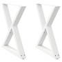 Patas para mesa de comedor 2 uds blanco 70x(72-73,3) cm de , Patas para mesas - Ref: Foro24-4012725, Precio: 120,33 €, Descue...