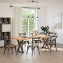 Patas para mesa de comedor 2 uds acero natural 80x(72-73,3) cm de , Patas para mesas - Ref: Foro24-4012731, Precio: 122,57 €,...
