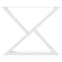 Patas para mesa de comedor 2 uds acero blanco 90x(72-73,3) cm de , Patas para mesas - Ref: Foro24-4012733, Precio: 132,39 €, ...