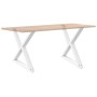 Patas para mesa de comedor 2 uds acero blanco 90x(72-73,3) cm de , Patas para mesas - Ref: Foro24-4012733, Precio: 132,39 €, ...