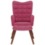 Sillón de relax con reposapiés terciopelo rojo tinto de , Sillones - Ref: Foro24-4016826, Precio: 136,49 €, Descuento: %