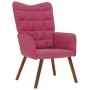 Sillón de relax con reposapiés terciopelo rojo tinto de , Sillones - Ref: Foro24-4016826, Precio: 136,49 €, Descuento: %